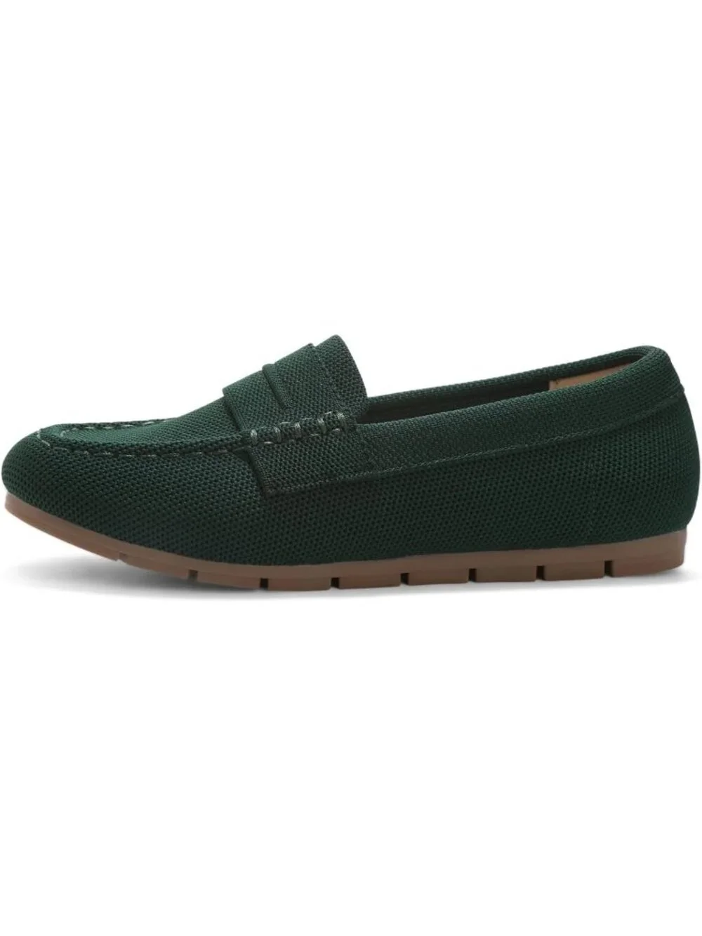 Women's Green Mesh Comfortable Slip on Dressy Casual Walking Loafer Flat Shoes